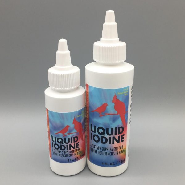 Morning Bird LIQUID IODINE - Liquid Bird Iodine for difficult moults, poor feather condition, breathing and singing problems
